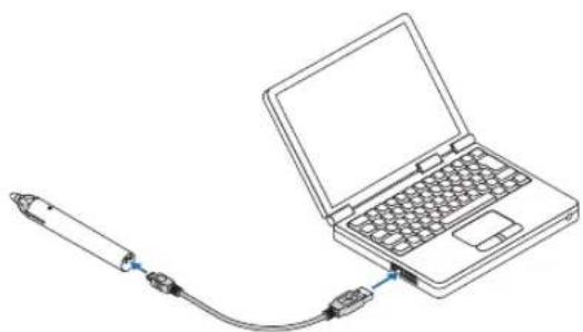 NEC NP-UM352W - Charging the stylus pen - 1