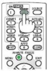 NEC NP-UM352W - First, press the ⒻPOWER) button on the projector cabinet or the STANDBY button on the remote control. - 3