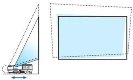NEC NP-UM352W - Adjusting horizontal/vertical position - 1