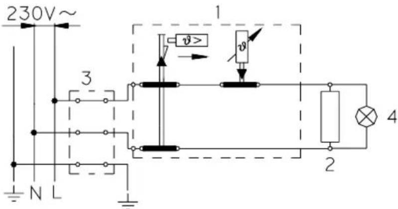 230V~ 1 v> v> 3 N L 2 4