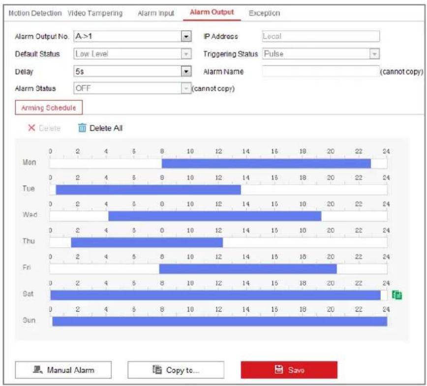 Hikvision DS-2CD2T85FWD-I5 - Configuring Alarm Output - 1