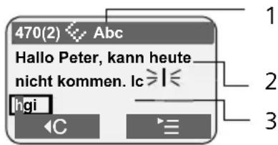 SIEMENS SX445isdn - SMS schreiben (mit Texteingabehilfe) - 1