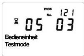 PROG No. 121 05 03 Bedieneinheit Testmode