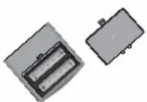 Muvid IR 825 - Einsetzen von Batterien - 1