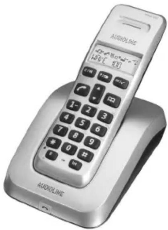 AUDIOLINE Wave 10X ECO - Schnurloses DECT-/GAP-Telefon Cordless DECT GAP telephone - 1