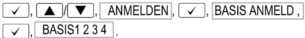 AUDIOLINE Wave 182 ECO - Mobilteil anmelden - 1