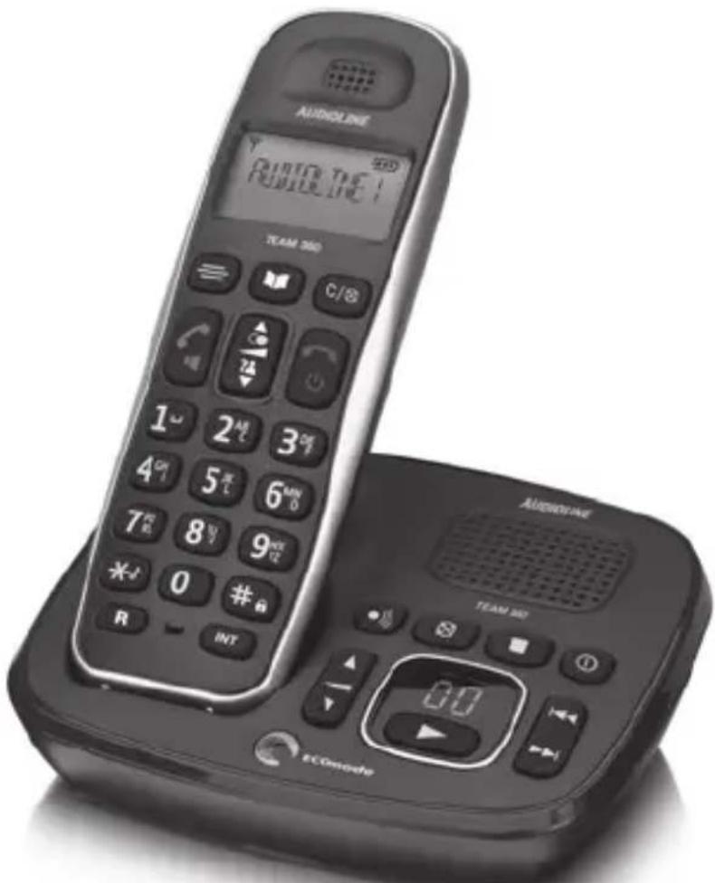 AUDIOLINE Team 384 - Schnurloses DECT-/GAP-Telefon Cordless DECT/GAP telephone - 1