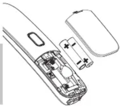 AUDIOLINE Switch 20x - Inserting the batteries - 1