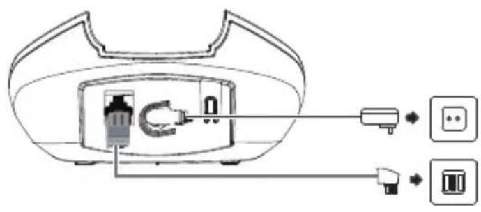 AUDIOLINE Switch 20x - Connecting the base station - 1