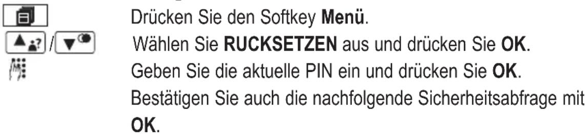 AUDIOLINE Splash 18x - Telefon in den Auslieferungszustand zurücksetzen - 1