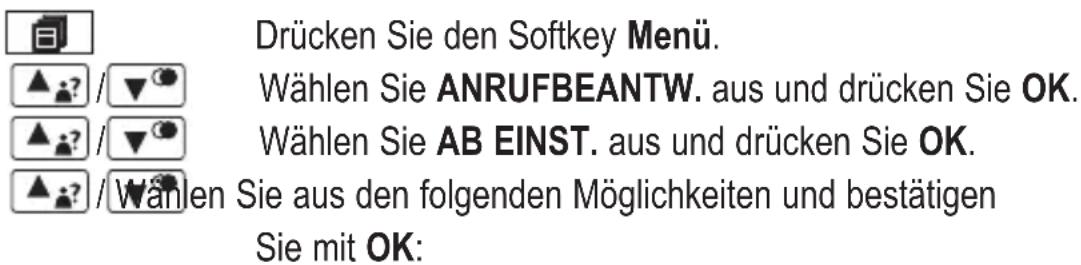 AUDIOLINE Splash 18x - Anrufbeantworter einstellen - 1