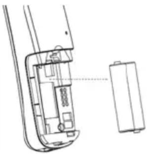 AUDIOLINE Polo 883 - Inserting the batteries - 1