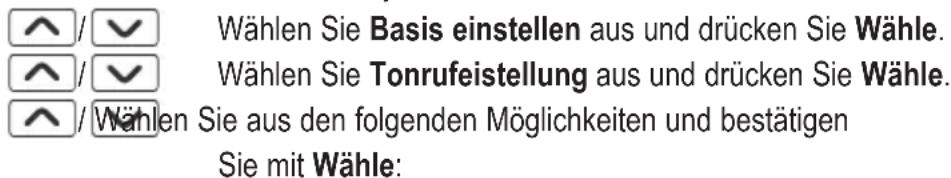 AUDIOLINE Polo 883 - Tonruf für die Basisstation einstellen - 1
