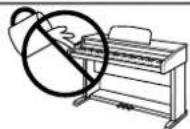 KAWAI L1 - Stellen Sie das Instrument nicht an folgenden Plätzen auf. - 4