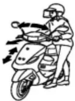 SYM DD - STEERING HANDLE FRONT SHOCK ABSORBERS INSPECTION - 2