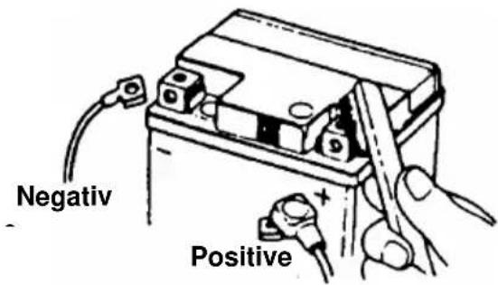 SYM DD - Battery removal procedures are as follows: - 1