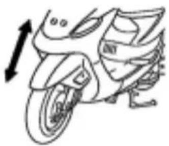 SYM DD - STEERING HANDLE FRONT SHOCK ABSORBERS INSPECTION - 1