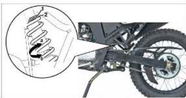 SFM ZX 125 (2013) - Federbein einstellen - 1