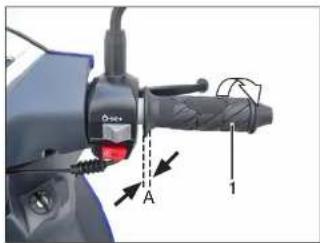 Sachs SX1 (2008) - Gasdrehgriffspiel einstellen - 1