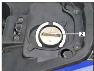 Sachs SX1 (2008) - Helmfach mit dem Schlüssel öffnen - 1