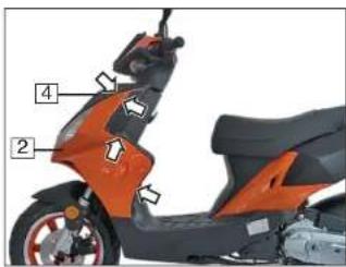 Sachs Speedforce 50 (2008) - Hauptscheinwerfer und Standlicht - 3