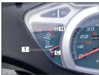 Sachs Speedjet RS (2009) - Kühlmitteltemperatur Anzeige - 1