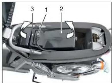 Sachs Prima E (2010) - Akku entnehmen - 1
