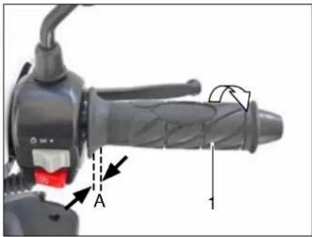 Sachs Speedjet 50 (2010) - Gasdrehgriffspiel einstellen - 1