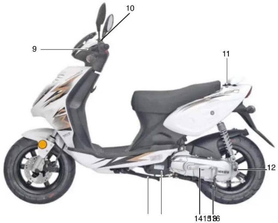 Sachs Speedjet 50 (2010) - Fahrzeugansicht links - 1