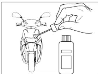 Sachs BEE 125 (2008) - Lackschäden ausbessern - 1