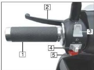 Sachs BEE 50 (2007) - Lenkerarmatur links - 1