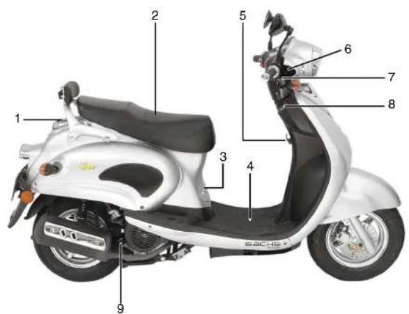 Sachs BEE 50 (2007) - Fahrzeugansicht rechts - 1