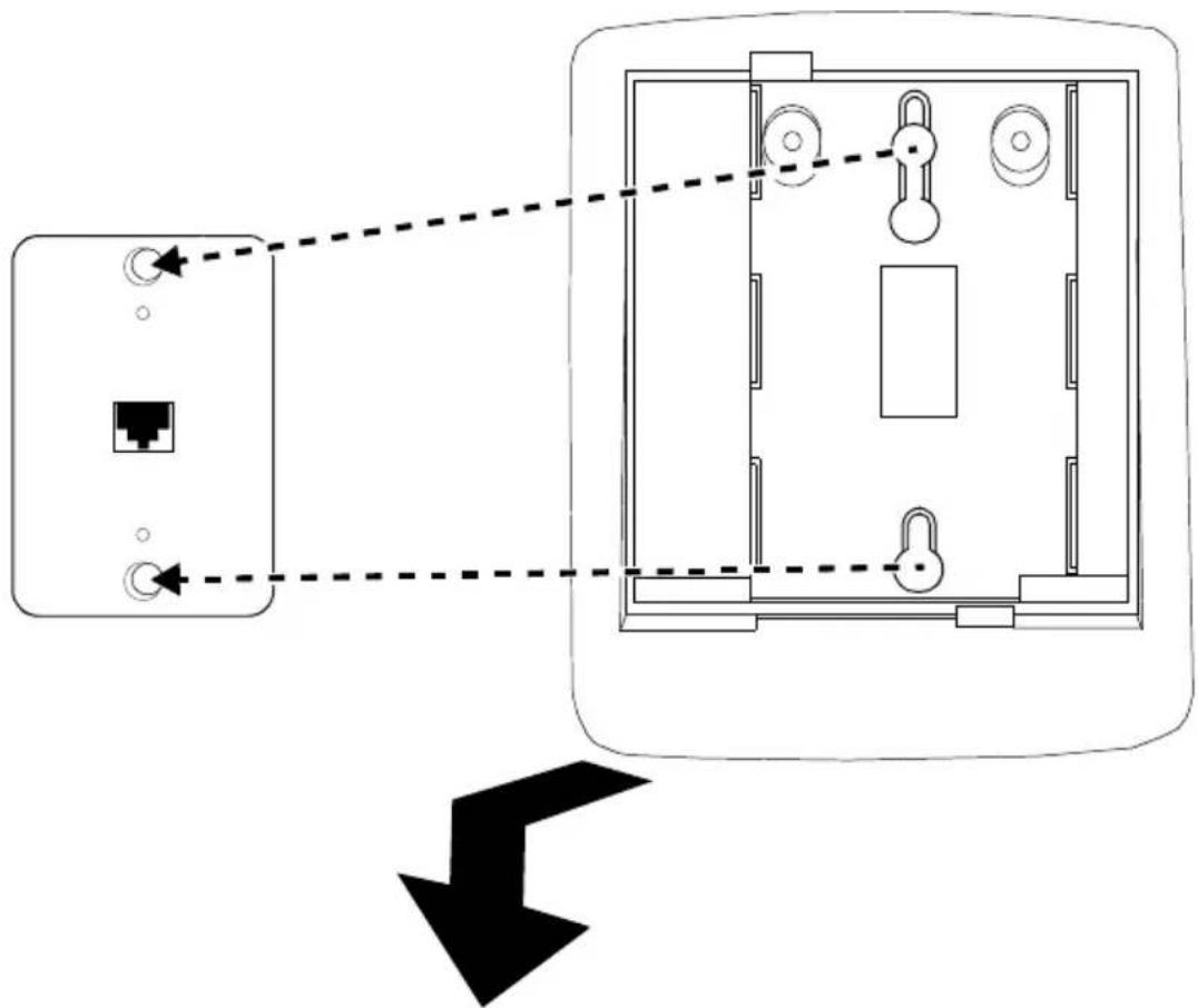 AVAYA 6424DplusM - ABBILDUNG 8 Entfernen des Tischständers - 1