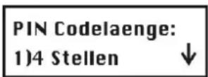 ABUS FUAA30000 - So gelangen Sie in das Menü Pin Länge: - 1