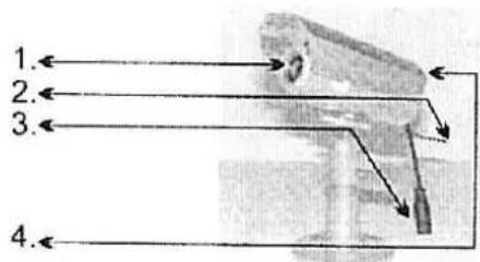 ELRO CS96S - Teile der Kamera - 1