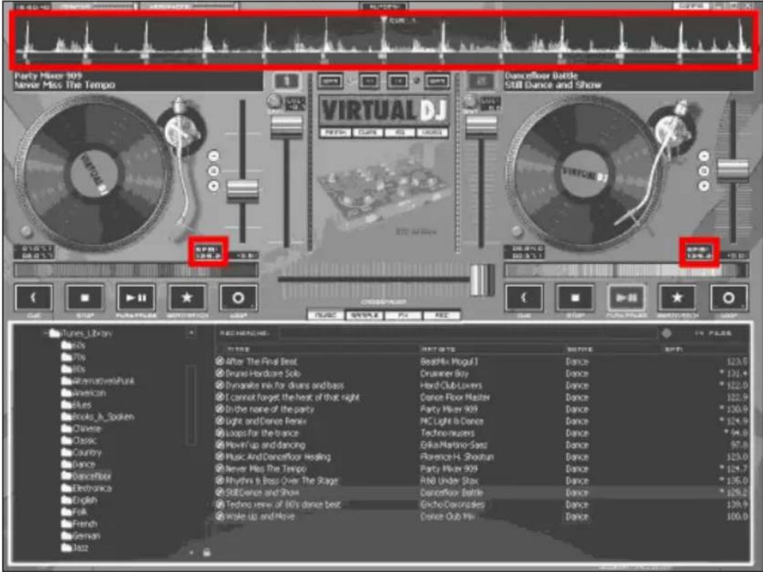 HERCULES VirtualDJ DJC MP3 e2 - iv) Aktivität des Pitchfaders in VirtualDJ - 1