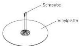 Schraube Vinylplatte