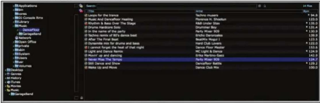 HERCULES VirtualDJ 5 DJC Edition - a) Browserbereich - 1