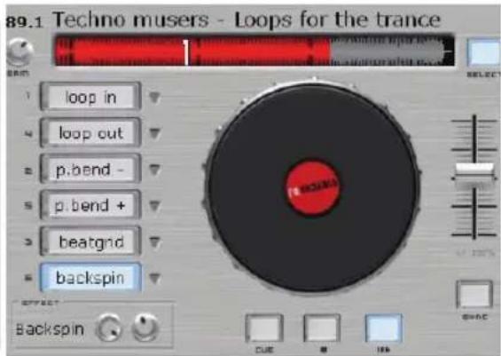 89.1 Techno muters - Loops for the trance loop in loop out p.bend - p.bend + beatgnd backspin SELECT Backspin CUE B 10k