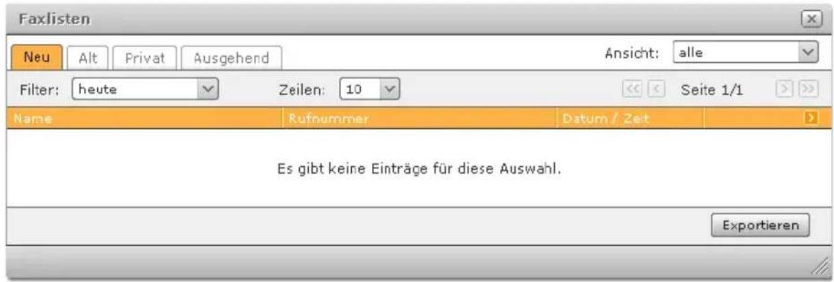 SIEMENS Gigaset T300 Pro - Faxlisten verwalten - 1