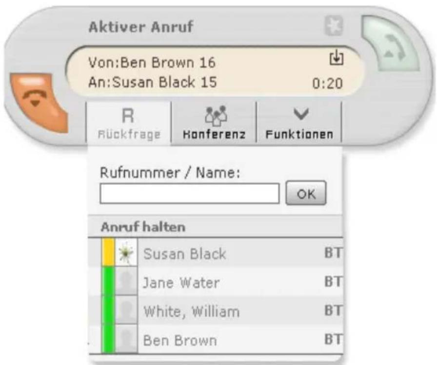 SIEMENS Gigaset T300 Pro - Anruf halten, Blindtransfer und Rückfrage - 1