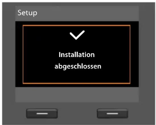 SIEMENS Gigaset DX600A - Abschluss der Installation - 1