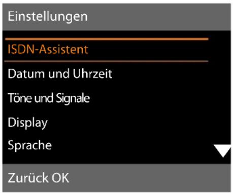 SIEMENS Gigaset DX600A - Untermenüs - 1