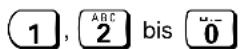SIEMENS Euroset 825 - Eingabe von Ziffern: - 1