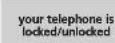 ALCATEL IP Touch 310 WLAN Handset - Lock / unlock your telephone - 7