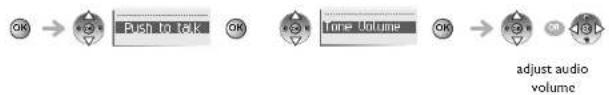 ALCATEL IP Touch 310 WLAN Handset - Adjusting the volume level of the tones - 1