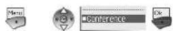 ALCATEL IP Touch 310 WLAN Handset - Three-way conference with internal and/or external correspondents (conference) - 2