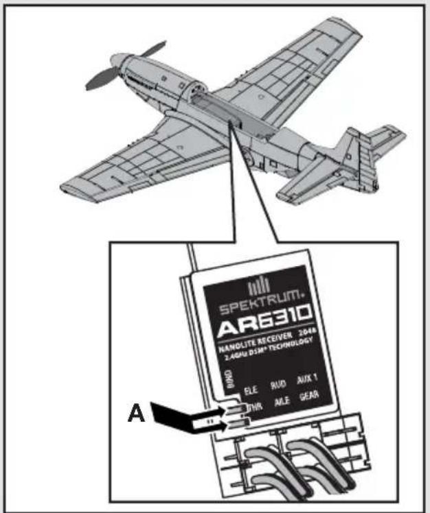 E-flite P-51D Mustang 280 BNF - Transmitter and Receiver Binding - 2