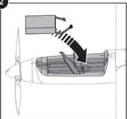 Hobby Zone Conscendo S RTF - Installing the Flight Battery and Electronic Speed Control (ESC) - 4