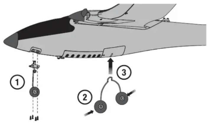 Hobby Zone Stratocam - Landing Gear Installation - 1